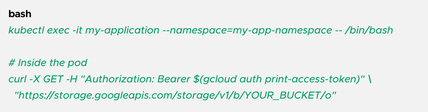 Verify the pod configuration