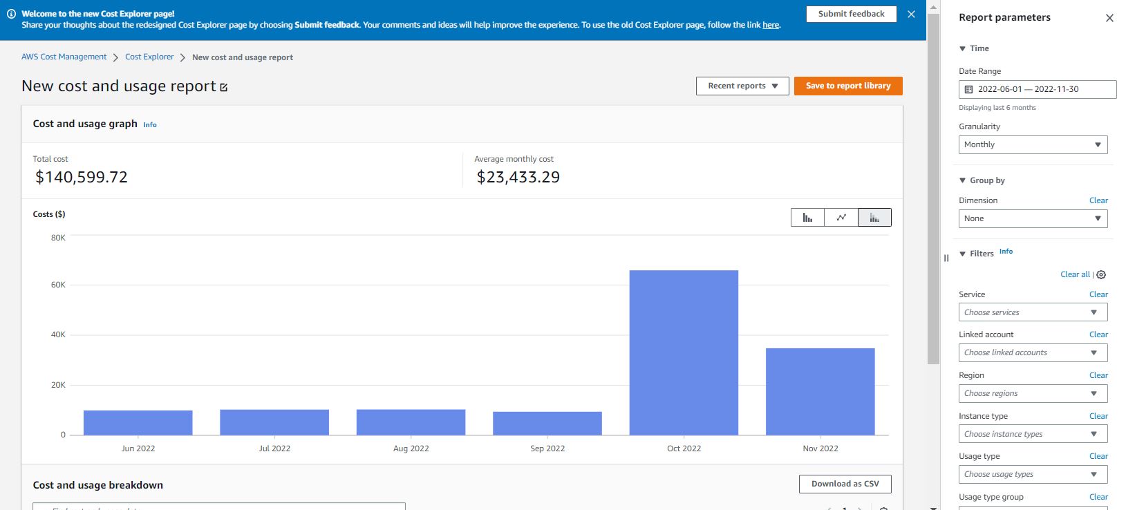 AWS explorer