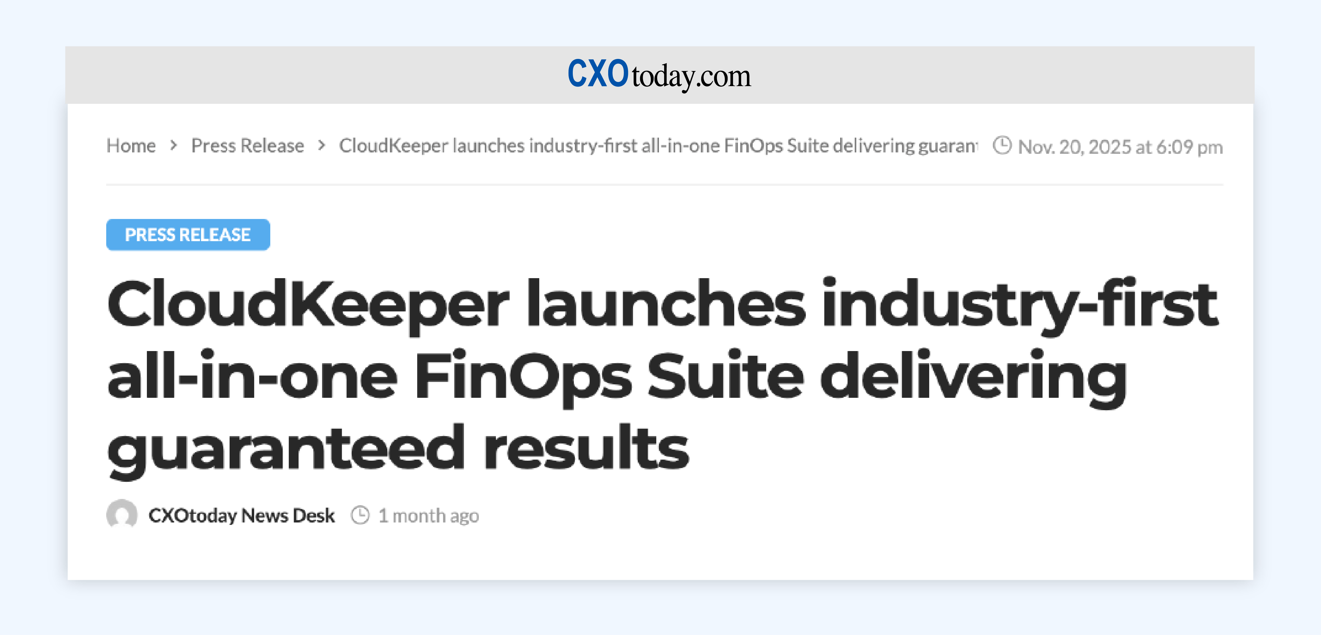 The Industry’s First All-in-One FinOps Platform Suite