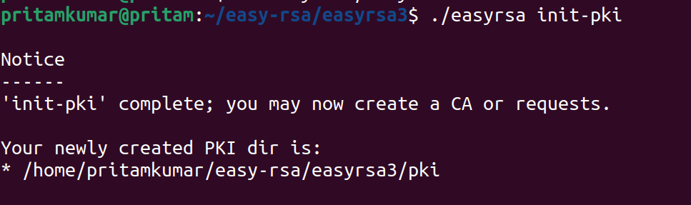 Package creation confirmation