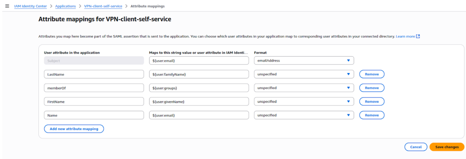 VPN Client self-service